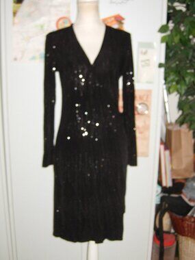 Vintage Carabella Collection Sparkling Wrap Dress L